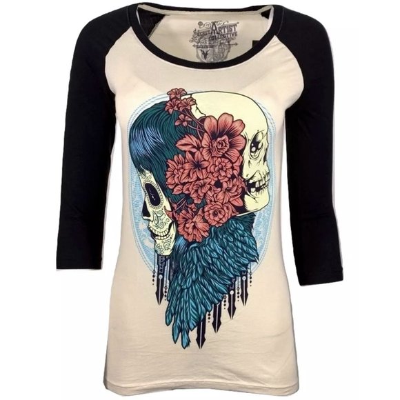 SECRETARTIST Tops - SECRET ARTIST by AFFLICTION DEAD ROMANCE Tee